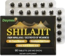 90 Shilajit Tablets, Himalaya Shilajit Organic Dry Drops (200mg Jede, 90 Tage Versorgung) - maximale Potency Gold Grade Supplement - für Stoffwechsel, Energie & Immununterstützung