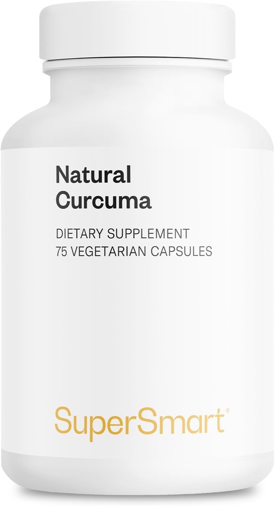 Supersmart - Natural Curcuma 2500mg per Day (High Potency) - Curcuma Longa Extract Supplement - Tumeric Curcumin 95% Curcuminoids | Non-GMO & Gluten Free - 75 Vegetarian Capsules