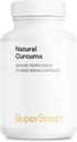 Supersmart - Curcuma naturel 2500mg par jour (haute puissance) - Curcuma longa supplément d'extrait - Curcumine tumère 95 % Curcuminoides