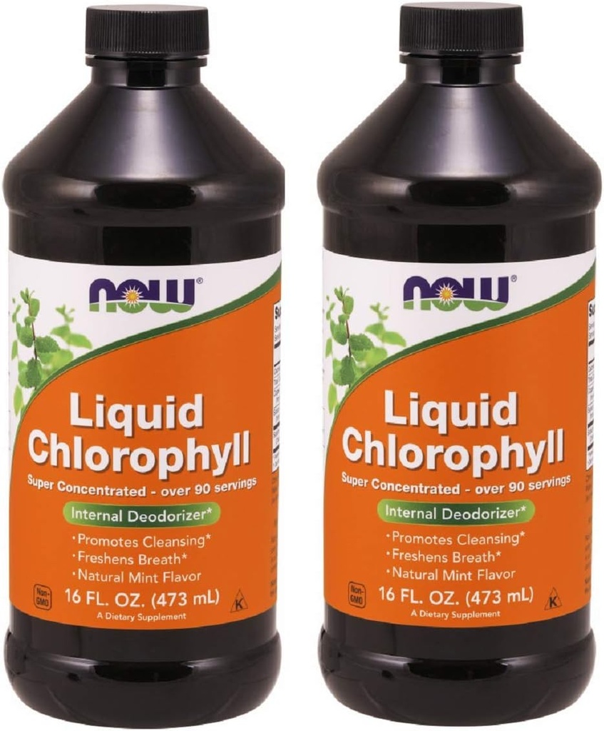 Nourriture Chlorophylle et menthe, 16 OZ LIQUID (paquet de 2)