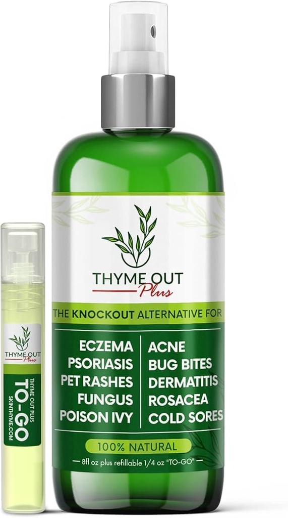 Plus Eczema Behandlung, Psoriasis Behandlung Treats Akne, Dermatitis, Rosacea, Kalte Sores, Pet Rashes, Bug Bites, Gift Ivy, Anti-Itch Spray für juckende Hautentlastung für Kinder, Erwachsene & Baby