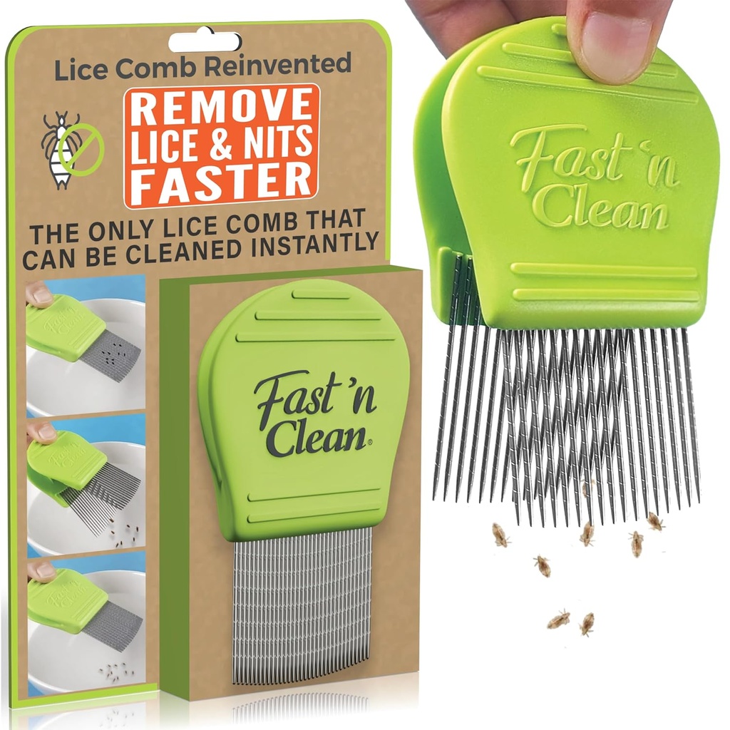 Fast 'n Clean - Lice Comb Reinvented - Die Selbstreinigung Lice Comb