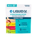 Liquid I.V.® Hydration Multiplier Sugar-Free Variety Pack - Raspberry Melon, Lemon Lime, White Peach, Green Grape | Electrolyte Powder Drink Mix | 1 Pack (16 Servings)