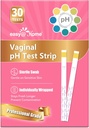 Easy@Home Vaginal pH Test -30 Streifen | BV Test Kit zu Hause für Frauen | Hefe Infektion Test + pH Balance für Frauen