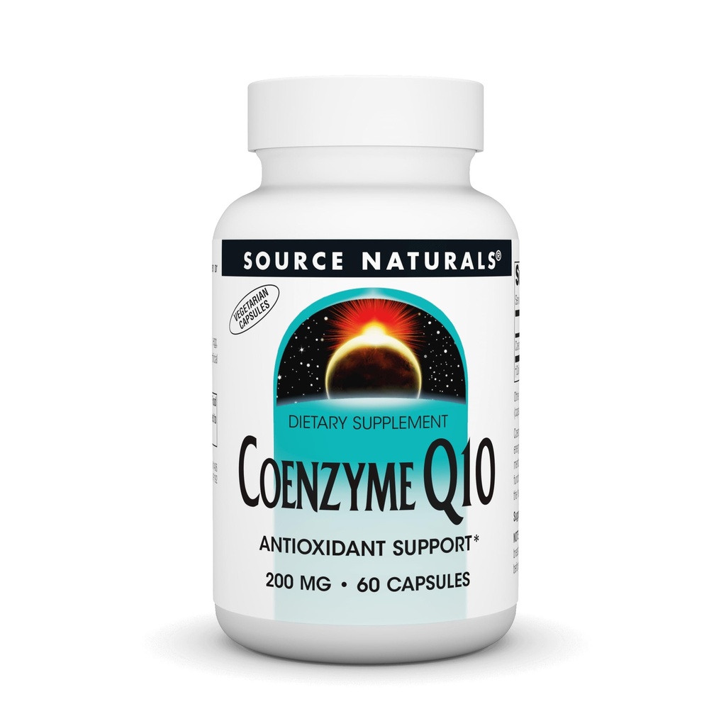 Quelle Naturals Coenzym Q10 Antioxidans Unterstützung 200 mg für Herz, Gehirn, Immunität, & Liver Unterstützung - 60 vegetarische Kapseln