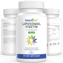 Liposomal Fisetin mit Quercetin-Ergänzungen 1200 mg pro Servierung, Hohe Absorption Polyphenole Antioxidantien für Frauen,Men,Non-GMO,Gluten-Free,1 Flaschen-60 Softgele