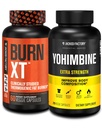Jacked Factory Fat Burner mit Yohimbine - Thermogenic Ergänzungen für Männer & Frauen - Burn-XT Thermogenic Fat Burner & Yohimbine Extra Strength Supplement 2.5mg, 270 Kapseln