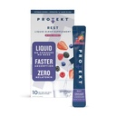 PROTEKT GABA L Theanine Supplement | Melatonin-freie Schlafhilfe für Erwachsene | Valerian Root für Nachtunterstützung & Restful Sleep | GABA Calm Liquid Drink Mix für Erwachsene | Mixed Berry, Packung von 10