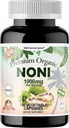 Dr.K&C HNHusa Premium Organic Noni 1000 mg 120 Veggie Kapseln Leistungsstarke reine Antioxidantien unterstützen Immunsystem Gesamtgesundheit Morinda Citrifolia Extrakt Vegan Nicht GMO Keine Füllstoff-Ergänzungen