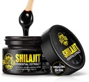 Boysea Organic Himalayan Shilajit Resin, 600mg Gold Grade Maximum Potency Natural Organic Shilajit Resin für Männer & Frauen mit 85+ Trace Minerals & Fulvic Säure für Fokus & Energie, Immunität - 1.7 Unze