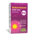 Natürliche Faktoren, Vitamin B12 Methylcobalamin 5000 mcg, Kaubare Unterstützung für Energie und Immungesundheit, Vegetarisch, 60 Tabletten (60 Portionen)