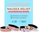 Bandes de protection contre la maladie du matin Acupression Bandes antinausées pour la grossesse Bandes de protection contre la nausée, premier trimestre Grossesse essentielle (2 ensembles) (Moyen)