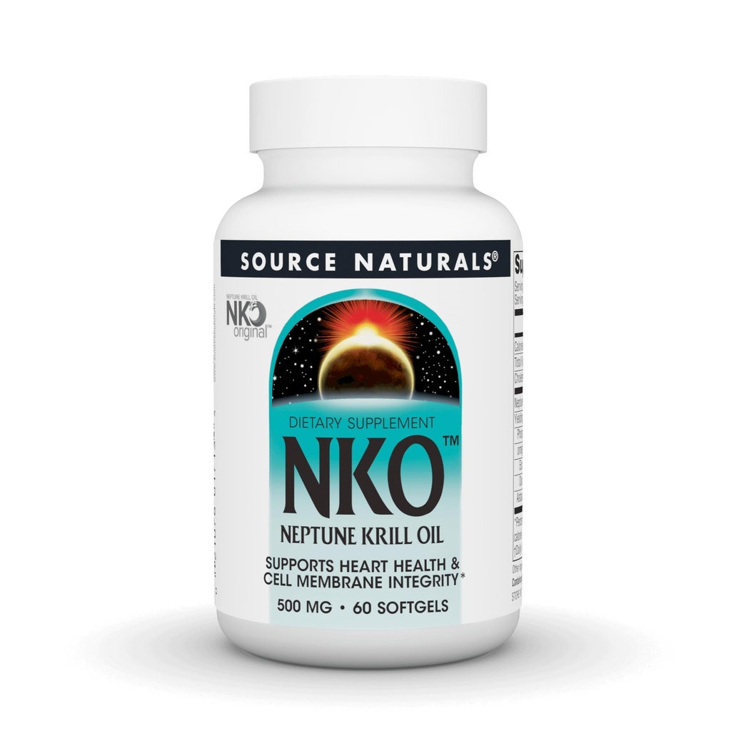 Quelle Naturals NKO Neptune Krill Öl, unterstützt Herzgesundheit & Zellmembran Integrity* 500 Mg - 60 Softgels