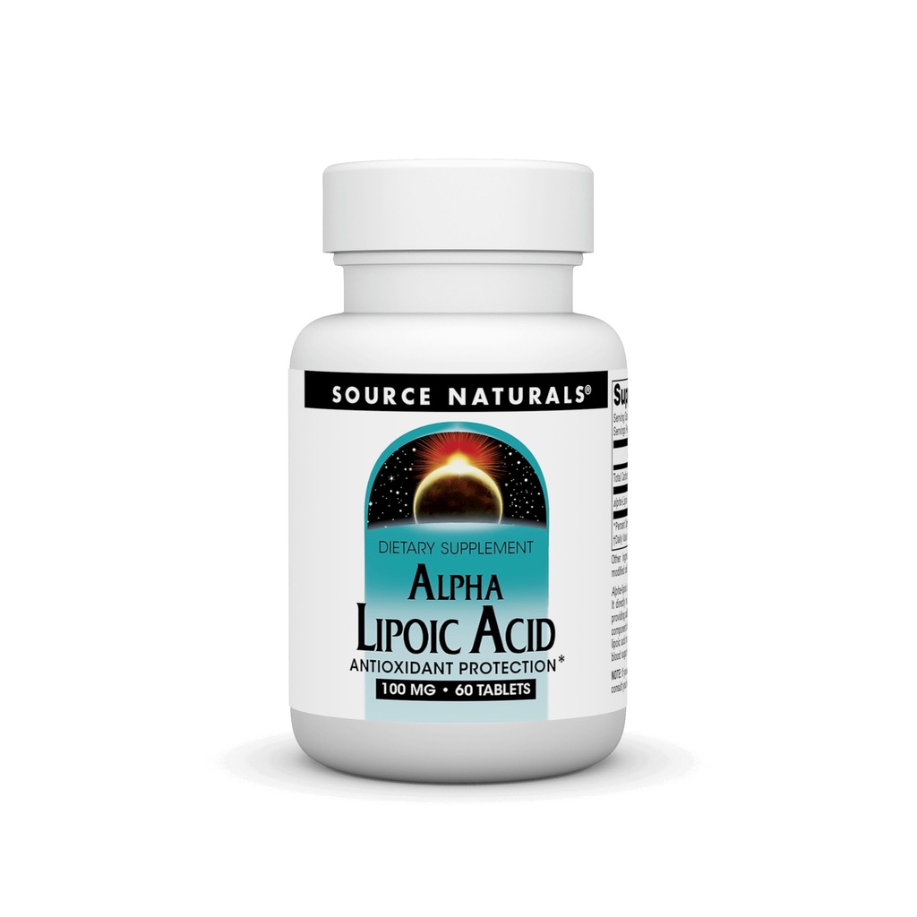 Quelle Naturals Alpha Lipoic Acid Unterstützt gesunde Zucker Stoffwechsel, Leberfunktion & Energie Generation* -100 mg - 60 Tabletten