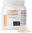 Bronson Buffered Vitamin C Pulver Ascorbinsäure gepuffert mit Natriumascorbat Soluble Fine Crystals – fördert gesundes Immunsystem und Zellschutz – Leistungsstarkes Antioxidans - 1 Kilogramm (2.2 Lbs)