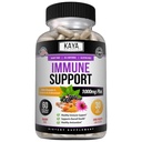 Kaya Naturals Elderberry Immununterstützung, Elderberry mit Zink und Vitamin C für Erwachsene Vitamine, Probiotics & Turmeric 1000mg Immunsystem Booster Sambucus Capsules - 60 Count