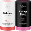 PREMAMA Prenatal Energy Boost & Hormon Balance Drink Mix Bundle, Stim Free Energy für PMS, Menopause, Prenatal, 28 Servierungen