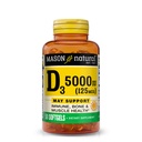 MASON NATURAL Vitamin D3 125 mcg (5000 IU), unterstützt Knochen, Muskel- & Immun-Gesundheit, von Fisch Leberöl, 50 Softgels, Packung von 3