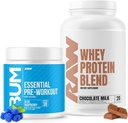 Poudre de protéines RAW Whey et groupe de pré-entraînement essentiel