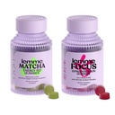 Lemme Matcha & Focus Bundle | Superfood Energy Gummies | B12, Green Tea + CoQ10 | Cognizin Citicoline | Focus & Brain Health | Glutenfrei | Vielfalt Pack von 2