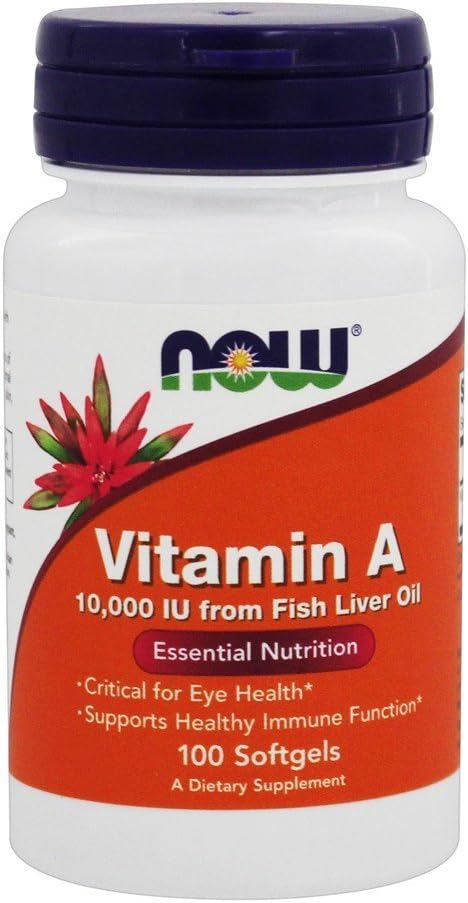 Maintenant aliments, vitamine A, 10 000 UI, 100 softgels