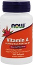 Maintenant aliments, vitamine A, 10 000 UI, 100 softgels