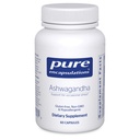 Pure Encapsulations Ashwagandha - 500 mg Ashwagandha Extract - Stoffwechsel & Stress Support - Immununterstützung - GMO Free & Vegan - 60 Kapseln