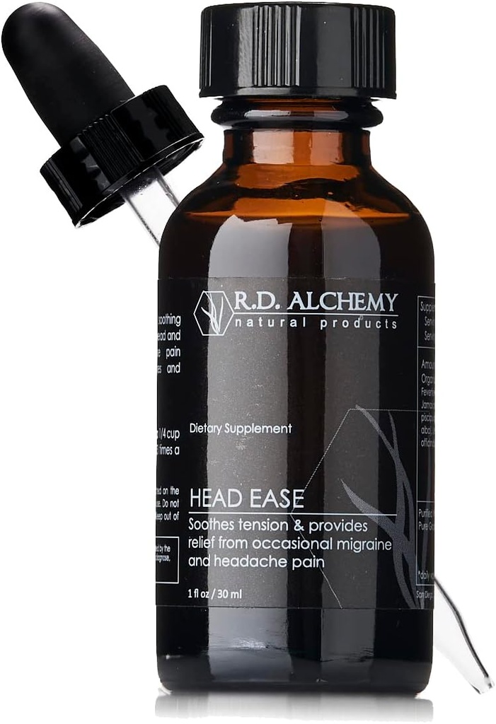 Alchimie RD - 100 % naturel et organique extrait de la tête pour apaiser la tension et fournir un soulagement des sensations occasionnelles de la migraine et des maux de tête