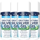 Extra Strength Kolloidal Silber Gel 30ppm mit Aloe Vera - pH Balanced Structured Silver - Triple Strength Soothe & Relieve - Easy Pump Bottle, 3.38Oz (4 Pack)