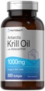 Horbäach Antarctic Krill Oil 1000mg Softgels.com 300 Comte.com Oméga 3 Suppléments avec Astaxanthin, EPA, DHA.