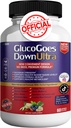Gluco descend le supplément ultra diététique, 60 capsules, la force maximale, soutient les niveaux de sucre de sang sain, optimise la santé globale - Pack de 1