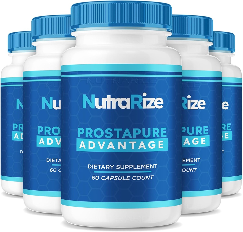 (5 Pack) Prostapure Capsules, Prostapure Advantage Prostate Supplement, Official All-Natural Advanced Formula, Maximum Strength Pills to Support Overall Health, Prosta Pure Reviews (300 Capsules)