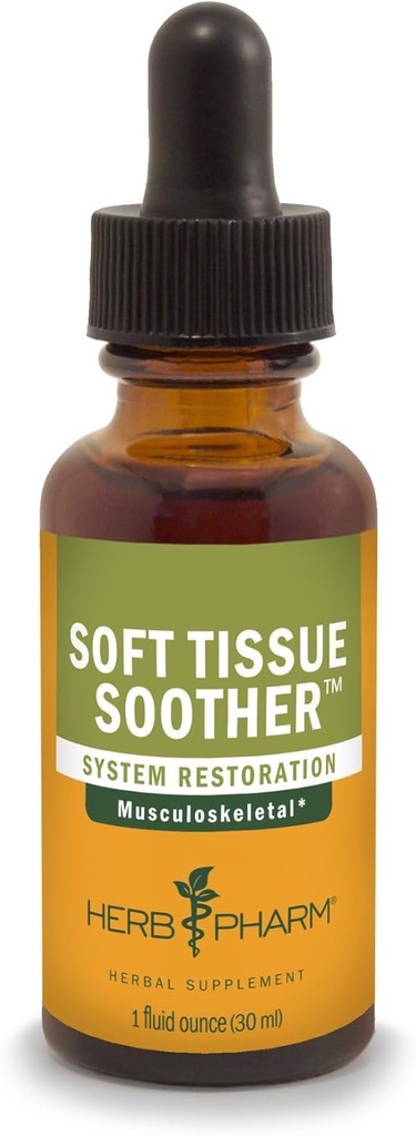 Kräuter Pharm Weiches Tissue Soother Kräuterflüssigkeit Formel für Musculoskeletal System Unterstützung - 1 Unze