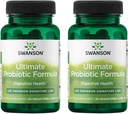 Swanson Ultimate Probiotic Formula Digestive Health Immunsystem Unterstützung 66 Billion CFU Prebiotic NutraFlora scFOS 30 DRcaps Veggie Kapseln (Kaps) (2 Pack)