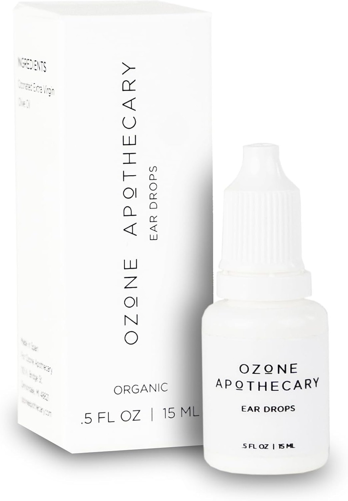 Organische Ear Drops | Ozonöl Infused Ear Care | Ozoniertes Öl zu Nourish, Protect & Cleanses für Menschen und Haustiere