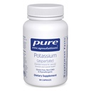 Pure Encapsulations Kalium (Aspartate) | Hypoallergene Ergänzung zu Nerven, Muskeln, Blutfluss und Herz-Kreislauf-Gesundheit zu unterstützen | 90 Kapseln