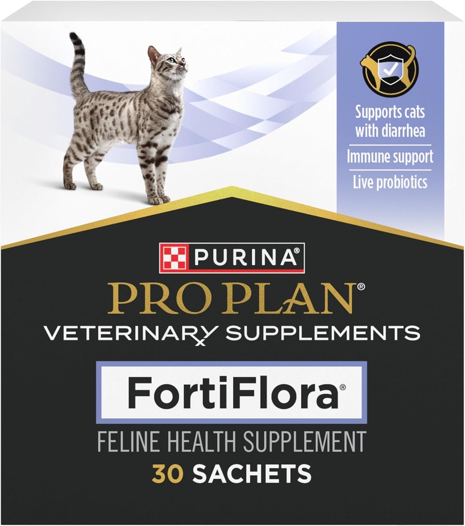 Purina Pro Plan Tierische Ergänzungen FortiFlora Probiotics für Katzen mit Durchfall Cat Supplements