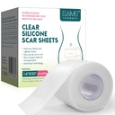Silikon Scar Sheets, Klare Silikon Gel Scar Sheets, Invisible Scar Tape (1.6” x 120”Roll-3M), Scar Strips für chirurgische Narben, Medical Grade, Scar Removal Sheets für C-Section, Brust, Keloid et.