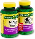 Spring Valley - Niacine sans flush (B-3) 500 mg, 240 gélules (2 bouteilles de 120)