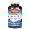 Carlson - Cod Liver Oil Gems, 460 mg Omega-3s + Vitamine A & D3, Wild-Caught Norwegian Arctic Cod-Liver Oil, Sustainable Sourced Nordic Fish Oil Capsules, Lemon, 150 Soft Gels