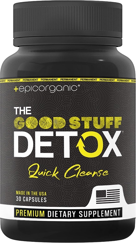 The Good Stuff Detox & Cleanse | Powerful Complete Internal Cleansing Formula | Professionally Formulated Extra Strength Herbal Detox | 30 Capsules