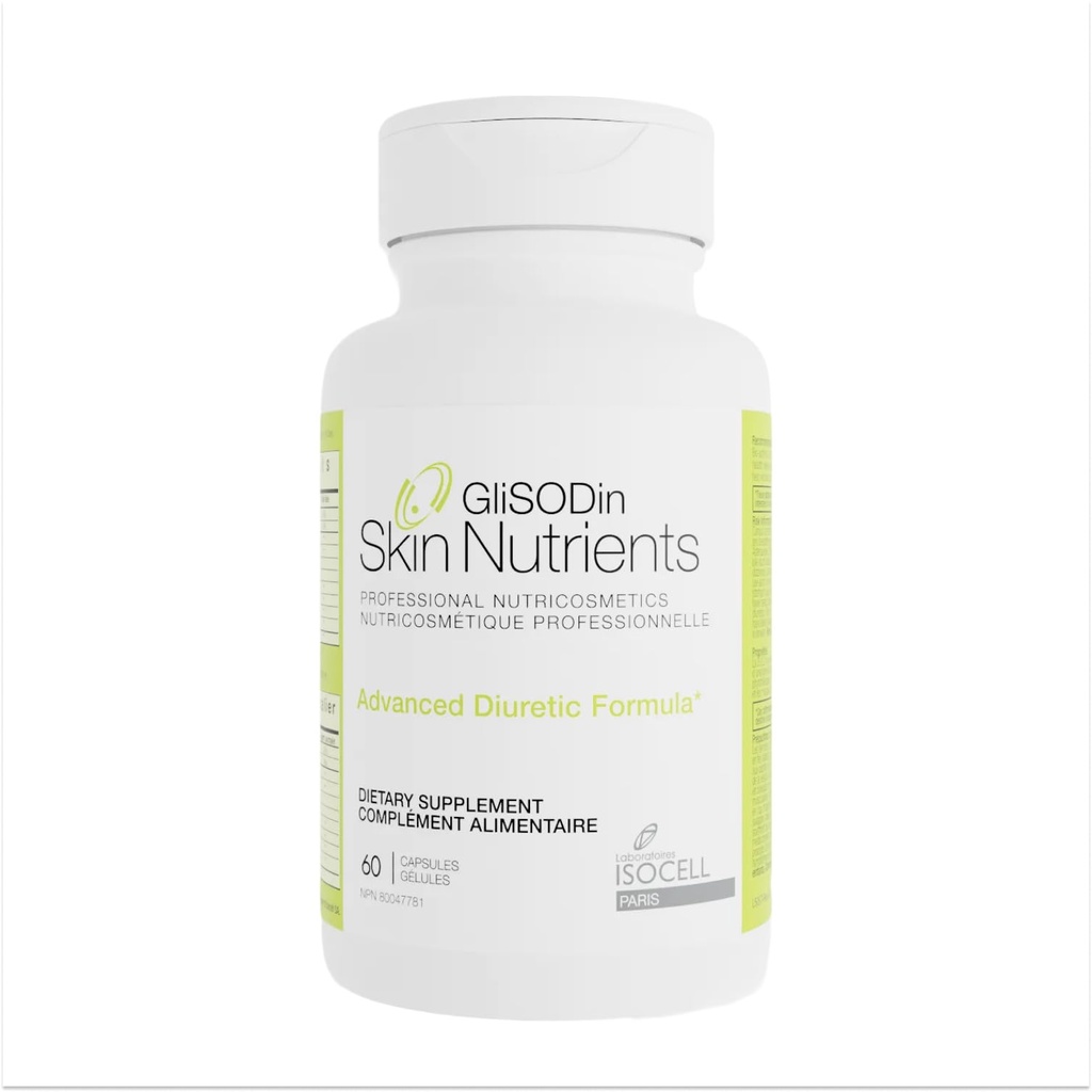 Glisodin Diuretic - Nutraceutical verbessert die natürliche Entwässerung, um die Quellung im Zusammenhang mit der flüssigen Retention zu reduzieren - Hat Purification Properties That Assist bei der Beseitigung von Toxinen - 60 Kapseln