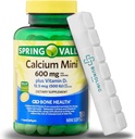 Kalzium mit Vitamin D3, Mini Calcium Pillen, Nahrungsergänzungsmittel, 150 Mini Softgels (inklusive Bundling Bliss Pill Organizer) - 1 Packung