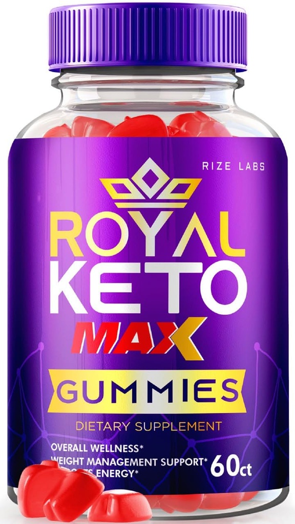 rize labs - Royal Keto Gummies - ACV Organische Unterstützung für Belly Fat & Weight Loss Diet, für Männer & Frauen Apfelessig Extra Strength Gummies 1000mg (60 Gummi)