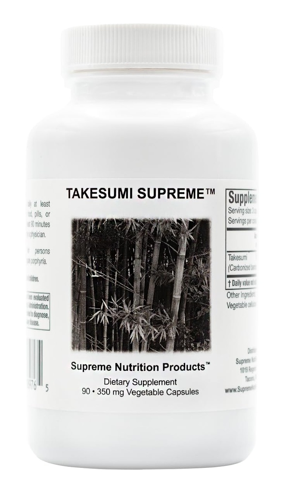 Supreme Nutrition Takesumi Supreme, 90 Pure Activated Bamboo Charcoal Vegetarische Kapseln