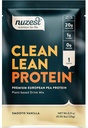 Nuzest - Pea Protein Powder - Clean Lean Protein, Premium Vegan Pflanzen basiertes Proteinpulver, Dairy Free, Glutenfrei, GMO Free, Natürlich gesüßte Protein Shake, Glatte Vanille, 1 Servieren, 0.9 Unze