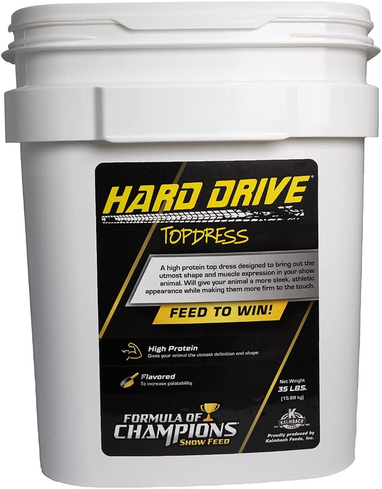 Hard Drive Topdress Pelleted Ergänzung für Cattle, Schafe, Ziegen und Schweine, 35 lb Bucket