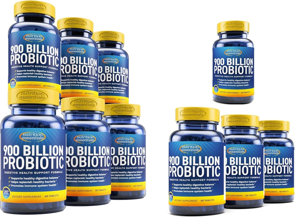 Ernährung Essentials 10 Monate Versorgung Probiotika für Frauen und Männer - Probiotika Verdauungsgesundheit - 62% Mehr Stable Probiotic für Gut Health Support - USA Made Vegan Probiotics Formula Prebiotic Blend
