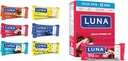 Lot de variétés LUNA Bar (12 Nombre) + bâtonnet de menthe poivrée au chocolat (12 Pack) - Barres de snack sans gluten