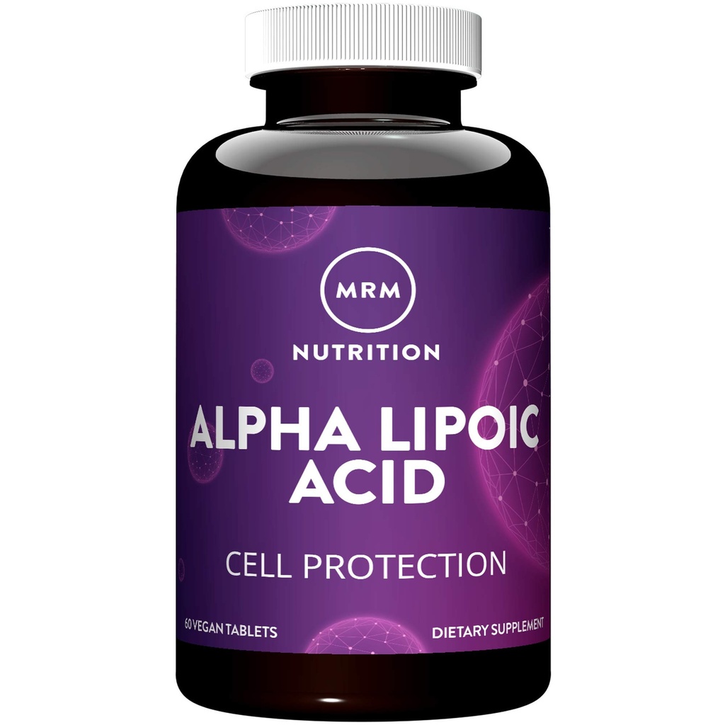 MRM Nutrition Alpha Lipoic Acid | 300mg ALA | Zellschutz | Lebergesundheit + Entgiftung | Potent Antioxidans | Vitamin C + E Regeneration | 60 Servietten